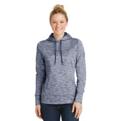 Sport-Tek® Ladies' PosiCharge ® Electric Heather Fleece Hooded Pullover