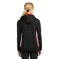 Sport-Tek® Ladies' Sport-Wick® Fleece Colorblock Hooded Pullover 9 Sport-Tek® Ladies' Sport-Wick® Fleece Colorblock Hooded Pullover -All Seasons Uniforms Shop STLST235@3 1