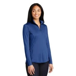 Sport-Tek® Ladies' PosiCharge® Competitor™ 1/4-Zip Pullover 7 Sport-Tek® Ladies' PosiCharge® Competitor™ 1/4-Zip Pullover -All Seasons Uniforms Shop STLST357@1