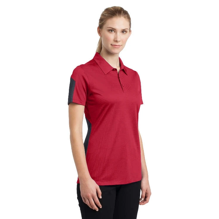Sport-Tek® Ladies' PosiCharge® Active Textured Colorblock Polo 6 Sport-Tek® Ladies' PosiCharge® Active Textured Colorblock Polo - Image 4