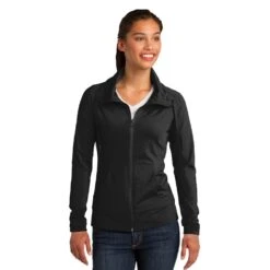 Sport-Tek® Ladies' Sport-Wick® Stretch Full-Zip Jacket