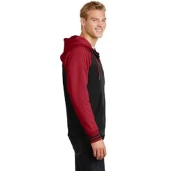 Sport-Tek® Sport-Wick® Varsity Fleece Full-Zip Hooded Jacket -All Seasons Uniforms Shop STST236@2