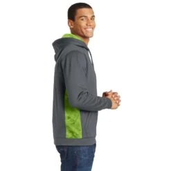Sport-Tek® Sport-Wick® CamoHex Fleece Colorblock Hooded Pullover -All Seasons Uniforms Shop STST239@2