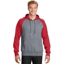 Sport-Tek® Raglan Colorblock Pullover Hooded Sweatshirt