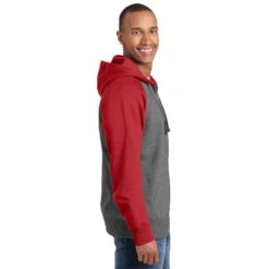Sport-Tek® Raglan Colorblock Full-Zip Hooded Fleece Jacket 8 Sport-Tek® Raglan Colorblock Full-Zip Hooded Fleece Jacket -All Seasons Uniforms Shop STST269@2 1