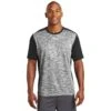 CLEARANCE Sport-Tek® PosiCharge® Electric Heather Colorblock Tee -All Seasons Uniforms Shop STST395