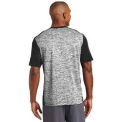 CLEARANCE Sport-Tek® PosiCharge® Electric Heather Colorblock Tee -All Seasons Uniforms Shop STST395@3 1