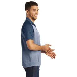 Sport-Tek® PosiCharge® RacerMesh® Raglan Heather Block Polo 8 Sport-Tek® PosiCharge® RacerMesh® Raglan Heather Block Polo -All Seasons Uniforms Shop STST641@2