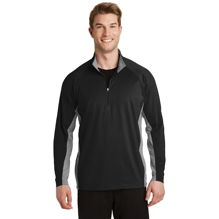 Sport-Tek® Sport-Wick® Stretch Contrast 1/2-Zip Pullover 4 Sport-Tek® Sport-Wick® Stretch Contrast 1/2-Zip Pullover - Image 2
