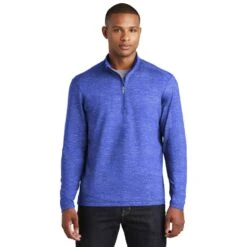 Sport-Tek® Sport-Wick ® Stretch Reflective Heather 1/2-Zip Pullover