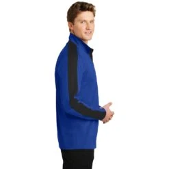 Sport-Tek® Sport-Wick® Textured Colorblock 1/4-Zip Pullover -All Seasons Uniforms Shop STST861@2