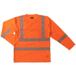 Tough Duck Long Sleeve Safety T-Shirt With Segmented Stripes