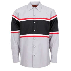 Pinnacle Worx 65/35 Technician Multi-Stripe Long Sleeve Industrial Work Shirt