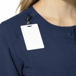 WonderWink W123 Women's Crew Neck Warm Up Jacket 8 WonderWink W123 Women's Crew Neck Warm Up Jacket -All Seasons Uniforms Shop WK8155@2