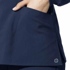 WonderWink W123 Women's Crew Neck Warm Up Jacket 9 WonderWink W123 Women's Crew Neck Warm Up Jacket -All Seasons Uniforms Shop WK8155@3