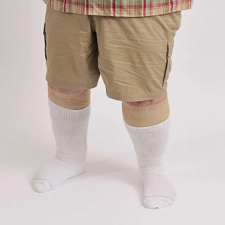 Extra Wide Sock Co Extra Wide Medical Crew Socks - 3 Per Bag 5 Extra Wide Sock Co Extra Wide Medical Crew Socks - 3 Per Bag - Image 3