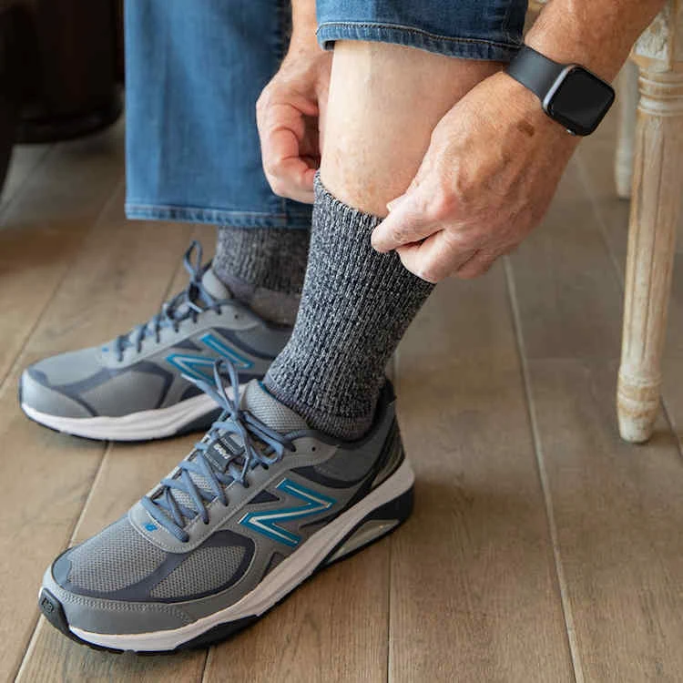 Extra Wide Sock Co Extra Wide Loose Fit Merino Wool Crew Socks - 2 Per Bag 5 Extra Wide Sock Co Extra Wide Loose Fit Merino Wool Crew Socks - 2 Per Bag - Image 3